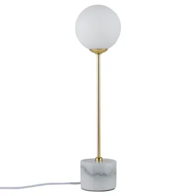 Paulmann - Moa Bordslampa Vit/Gold/Marble