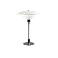 PH 3/2 bordslampa, krom/opal 47,2cm