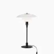 PH 3/2 bordslampa, svart/opal 47,2cm