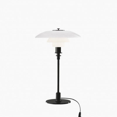 PH 3/2 bordslampa, svart/opal 47,2cm