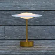 Piet Hein - Sinus 22 bärbar LED-bordslampa, mässing, IP44 –