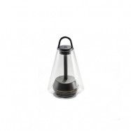 Prandina - Shuttle T3 Portable Bordslampa Clear/Matt Black