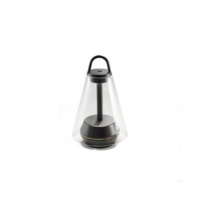 Prandina - Shuttle T3 Portable Bordslampa Clear/Matt Black