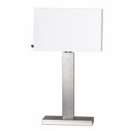 Prime bordslampa Borstad stål/vit skärm 69cm