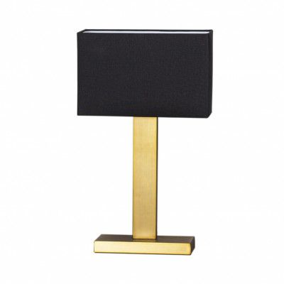 Prime bordslampa Mässing/svart skärm 47cm