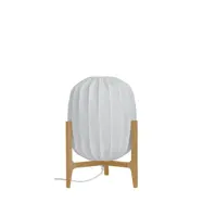 Prisma bordslampa, ek/vit linne 42cm