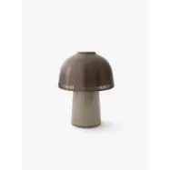Raku Portabel bordslampa SH8, Beigegrå/brons