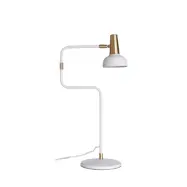 Ray bordslampa, vit/mässing 56cm