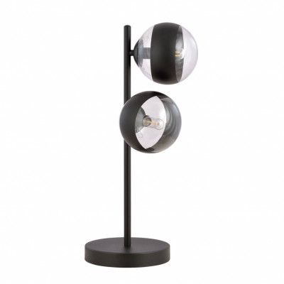ROSSI LN2 Bordslampa, Svart/Transparent/Svart