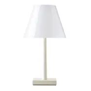 Dina+ Bordslampa Satin Golden - Rotaliana - Vardagsrum - Design - Metall - Med lampskärm