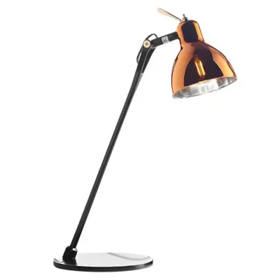 Rotaliana - Luxy T0 Glam bordslampa, svart/koppar, 52 cm