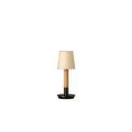 Santa&Cole - Básica Mínima bordslampa, beige/brons, 30 cm