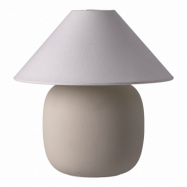 Scandi Living Boulder bordslampa 29 cm beige-white Lampfot