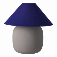 Scandi Living Boulder bordslampa 29 cm grey-cobolt Lampfot