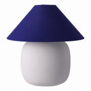 Scandi Living Boulder bordslampa 29 cm white-cobolt Lampfot