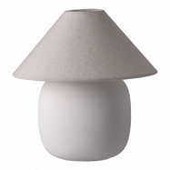 Scandi Living Boulder bordslampa 29 cm white-nature Lampfot