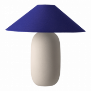 Scandi Living Boulder bordslampa 48 cm beige-cobolt