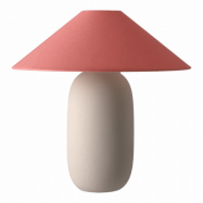 Scandi Living Boulder bordslampa 48 cm beige-peach Lampfot