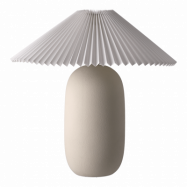 Scandi Living Boulder bordslampa 48 cm beige-pleated white