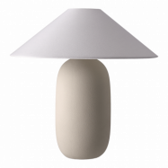 Scandi Living Boulder bordslampa 48 cm beige-white Lampfot