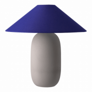 Scandi Living Boulder bordslampa 48 cm grey-cobolt Lampfot