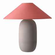 Scandi Living Boulder bordslampa 48 cm grey-peach Lampfot