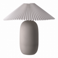 Scandi Living Boulder bordslampa 48 cm grey-pleated white