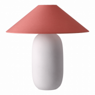 Scandi Living Boulder bordslampa 48 cm white-peach Lampfot