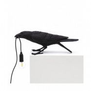 Seletti - Bird Lamp Playing Bordslampa Svart