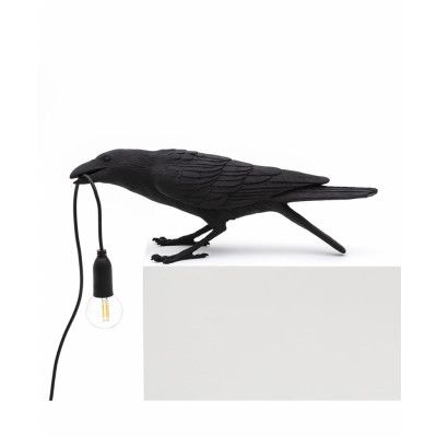 SELETTI - Bird Lamp Playing Bordslampa Svart