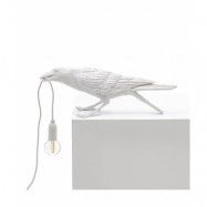 Seletti - Bird Lamp Playing Bordslampa Utomhus Vit