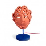 Seletti - Medusa Mask Bordslampa Terracotta