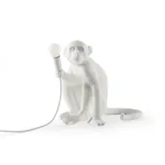 SELETTI - Monkey Sitting Bordslampa Vit