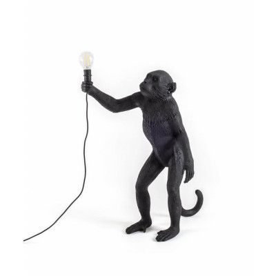 SELETTI - Monkey Standing Utomhus Bordslampa Svart