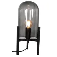 Smokey bordslampa, svart/rökgrå 30cm