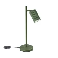 ALORA bordslampa höjd 43 cm, olivgrön, metall, GU10 - SOLLUX SOLLUX LIGHTING - Vardagsrum - Aluminium - Med en ljuskälla