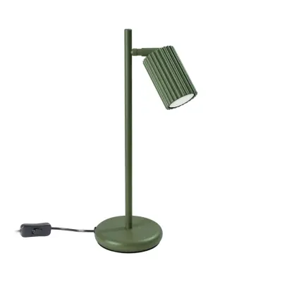 SOLLUX LIGHTING - ALORA bordslampa höjd 43 cm, olivgrön, metall, GU10SOLLUX