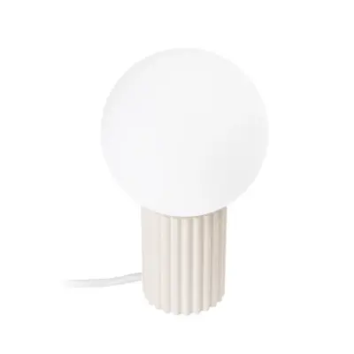 SOLLUX LIGHTING - ORBI bordslampa, beige, glas/metall, höjd 19 cm, G9SOLLUX