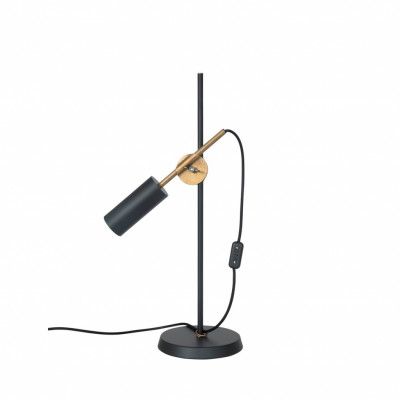 Stav bordslampa, svart/råmässing 64cm