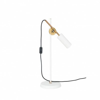 Stav bordslampa, vit/råmässing 64cm