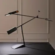 Stilnovo - Halley LED-bordslampa, svart, räckvidd 100 cm