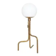 Strapatz bordslampa, råmässing/opal 49cm