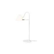Streck bordslampa, vit/opal/mässing