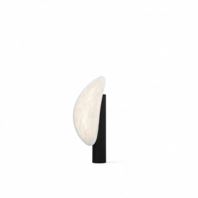 Tense Portable Table Lamp, White Tyvek Shade and Black Base