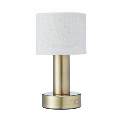 Tiara bordslampa, Laddbar antikmässing