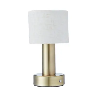 Tiara bordslampa, Laddbar antikmässing