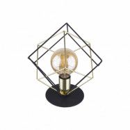 TK Alambre bordslampa - guld och svart stål
