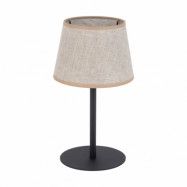TK Maja bordslampa - naturlinne och svart metall
