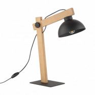 TK Oslo bordslampa - svart metall och trä