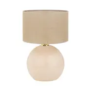 TK Palla bordslampa - brun jute och brunt glas